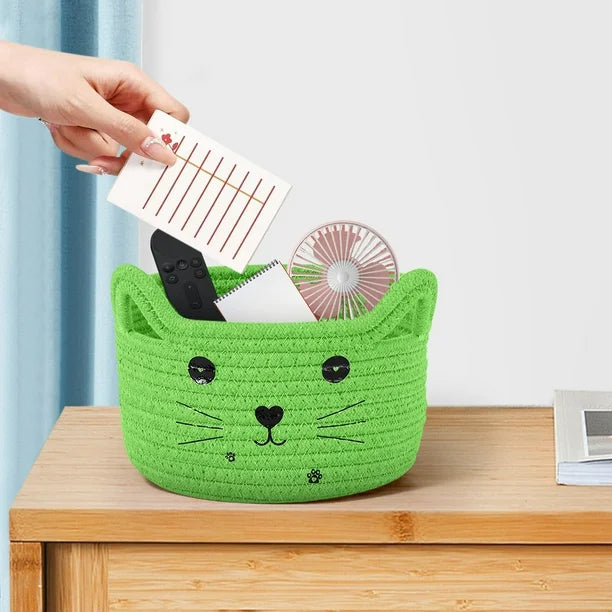 Paniers de Rangement - CottonStorageBaskets™ - Vert